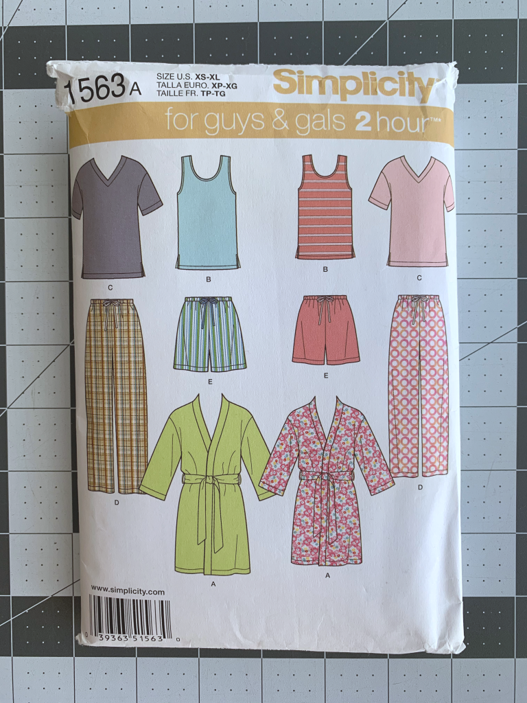 Simplicity 1563: Pajama Bottoms – Sewing Blog